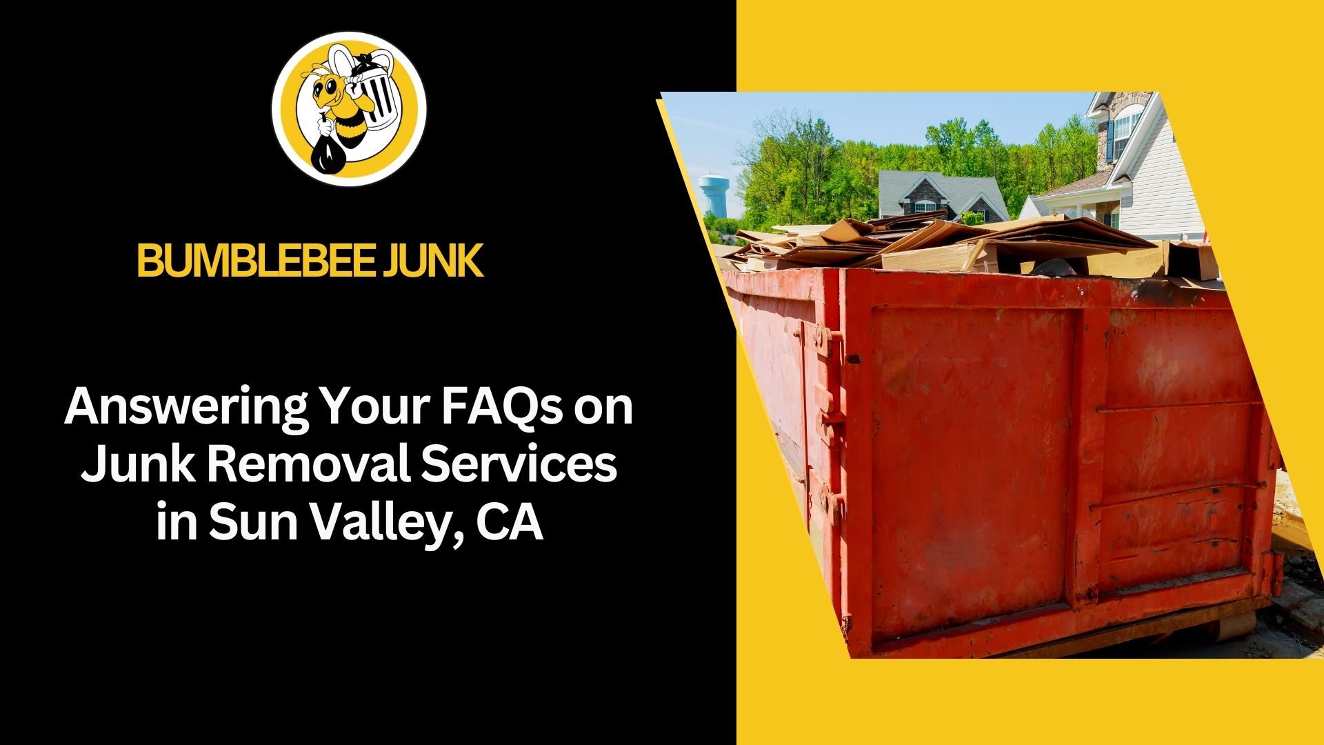 Answering Your FAQs on Junk Removal Services in Sun Valley, CA
